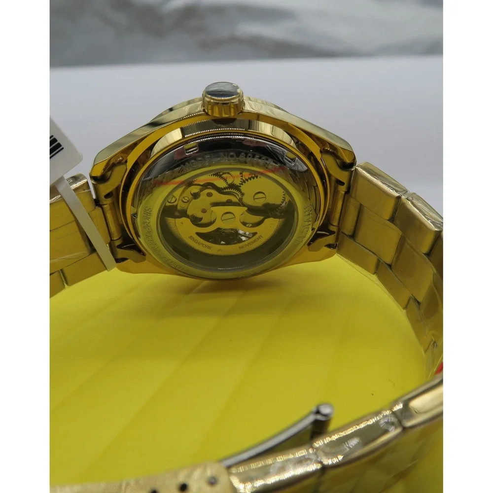 Invicta Objet D Art Excelsior Automatic Men's Watch w/ Skeleton Dial - 43mm Gold